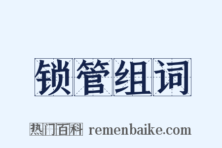 锁管组词是什么意思的图片